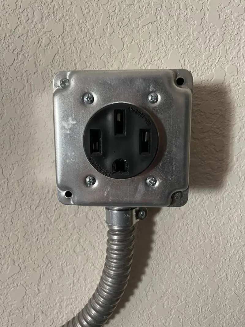 NEMA 14-50 outlet installed for Smart Home Electrical in Warrior